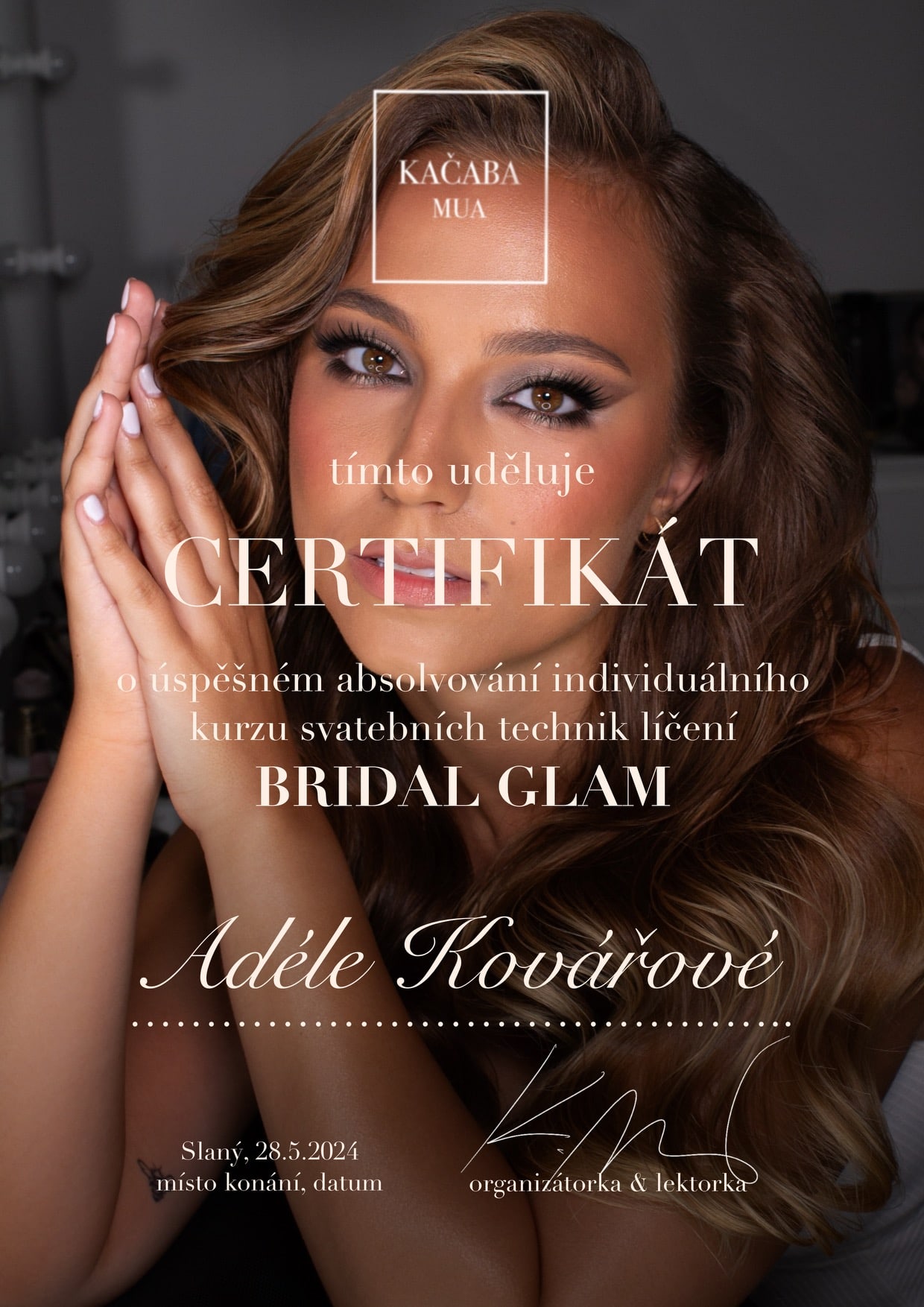 Certifikát - Bridal Glam